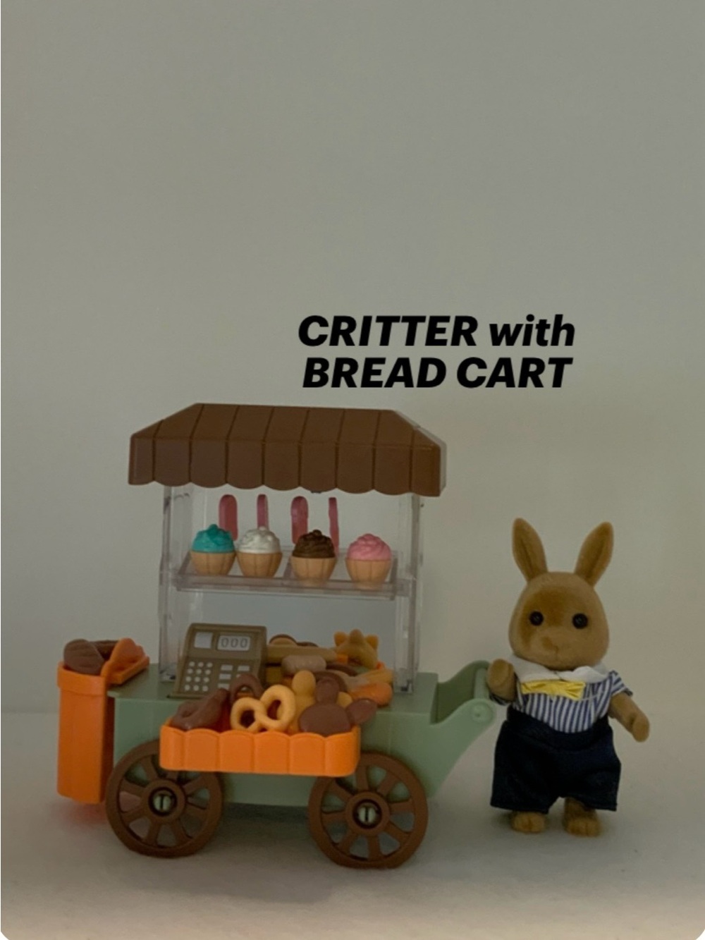 Bread Cart Playset with Bunny Critter